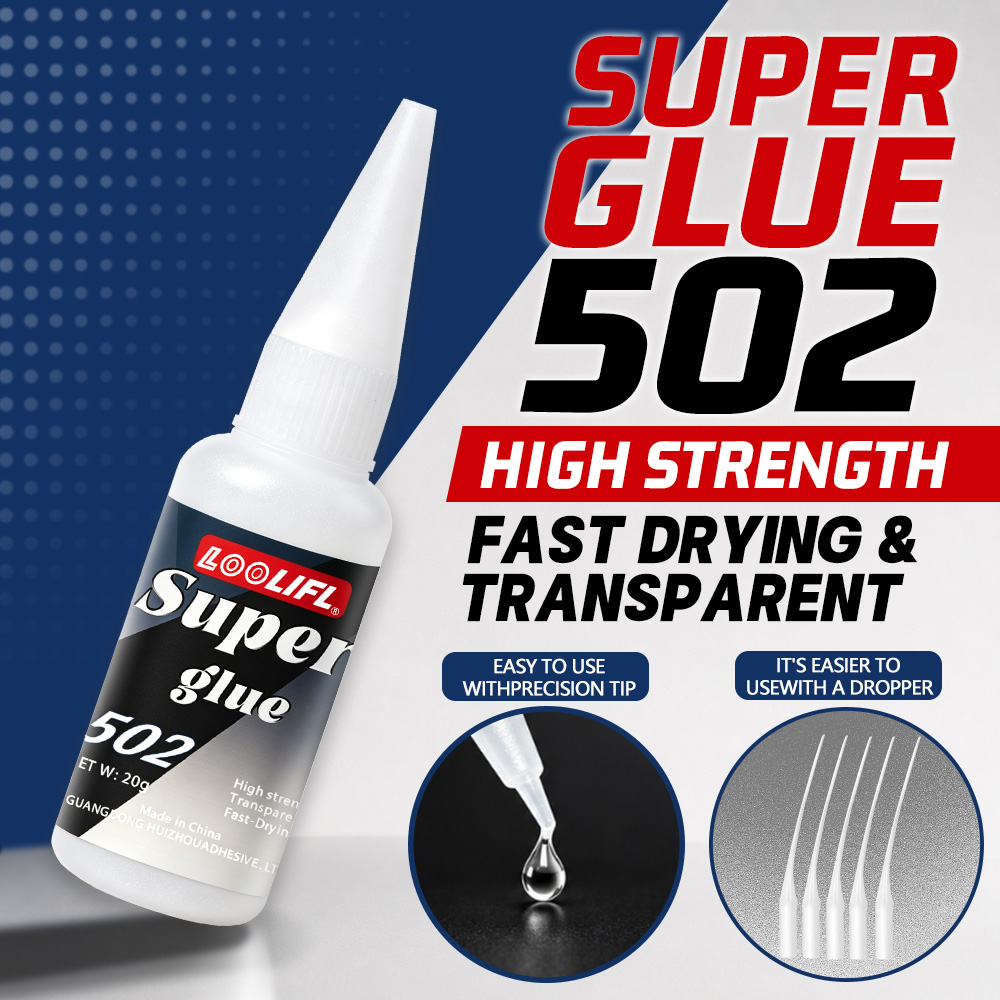 Marine Aquarium Glue - Loolifl-502-20Ml Adesivo Cianoacrilato Istantaneo Trasparente a