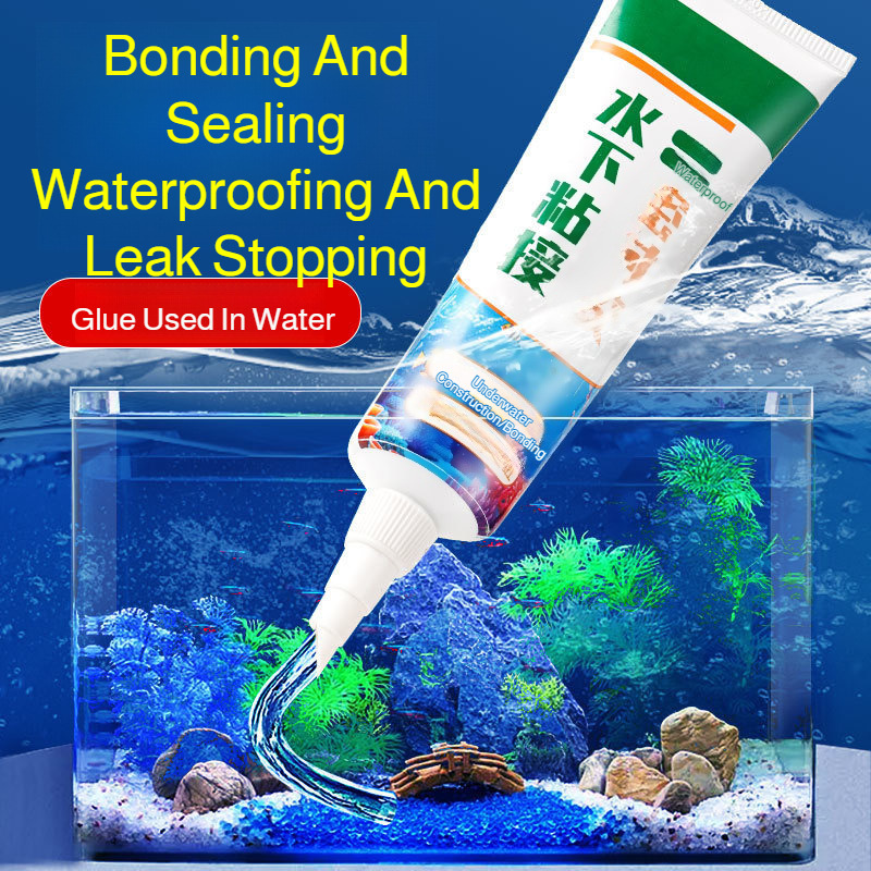 Marine Aquarium Glue - Adesivo ecologico anti-rottura, sigillante subacqueo impermeabile
