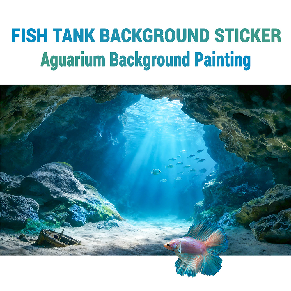 Marine Aquarium Glue - Pittura per Sfondo Acquario Blu Profondo,