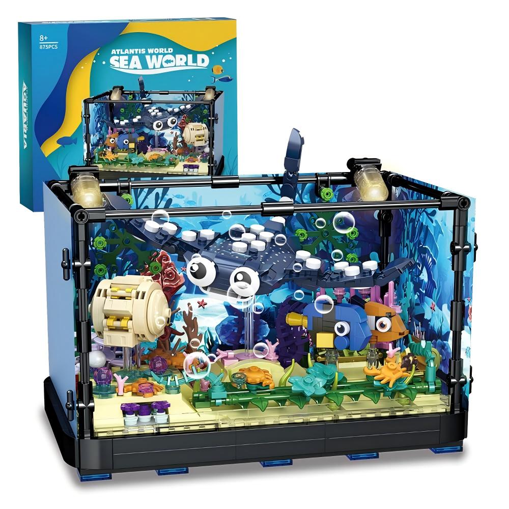 Marine Aquarium Cube - Set di Costruzioni Acquario - Giocattolo