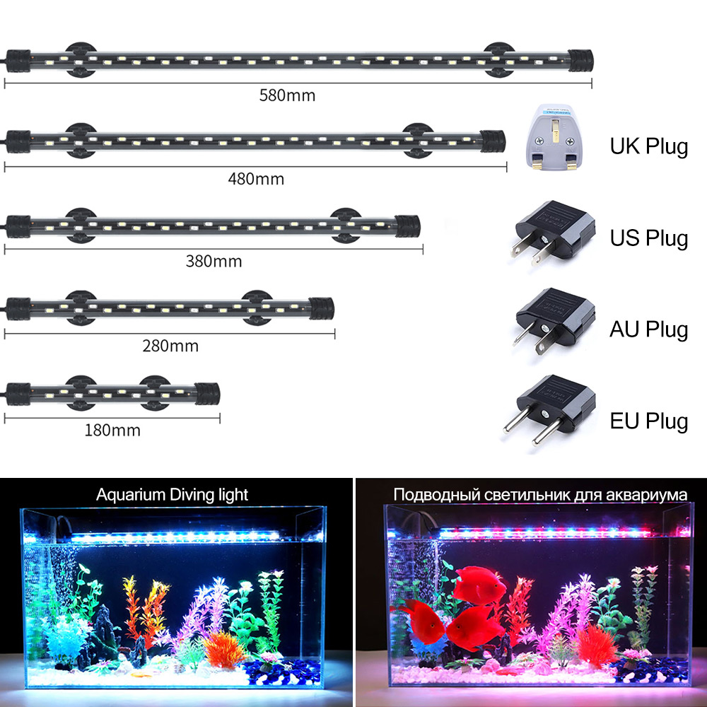 Marine Aquarium Nano - 90-260V Acquario Luce LED Impermeabile Acquario