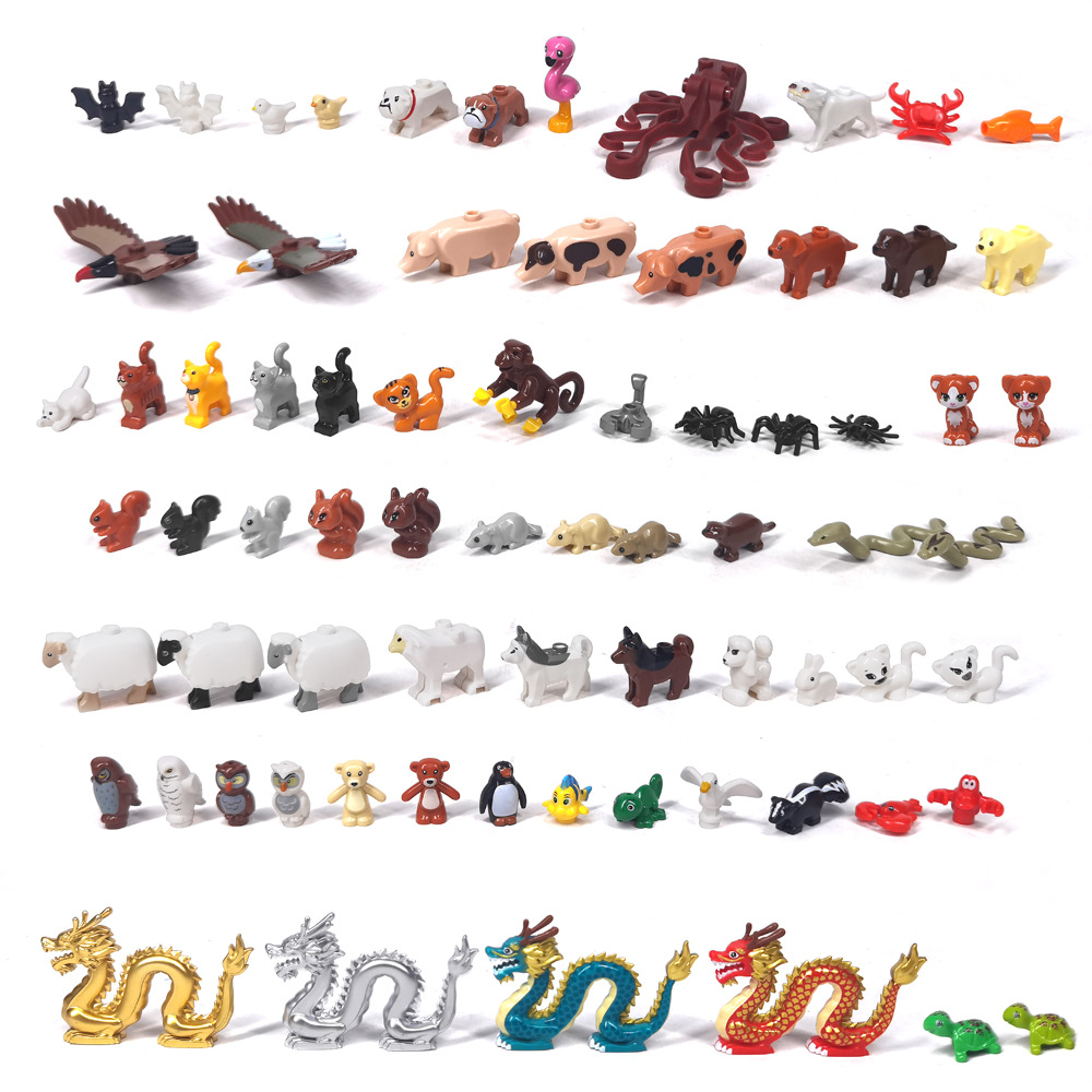 Marine Zoo - MOC 1PCS Stampato Animali dello Zoo