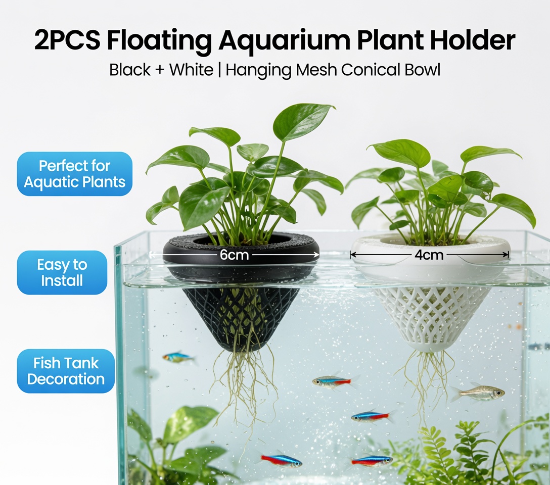 2 Pezzi Portapiante Galleggian - Aquarium Innovative Marine recensione e prezzo