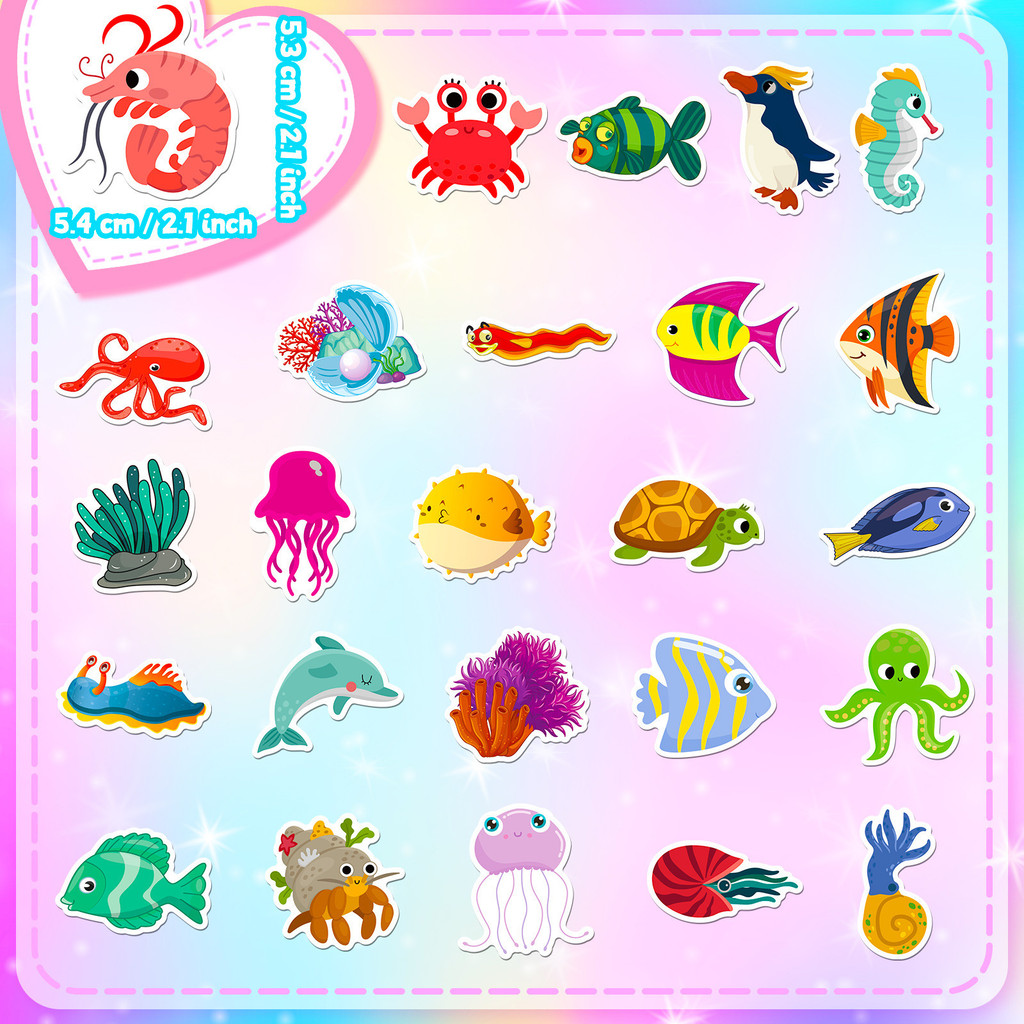 50 Adesivi con Animali Marini  - Aquarium Innovative Marine recensione e prezzo