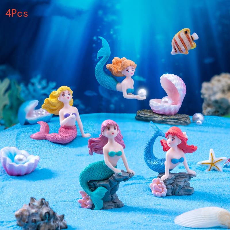 Set di 4 Ornamenti in Plastica - Aquarium Innovative Marine recensione e prezzo